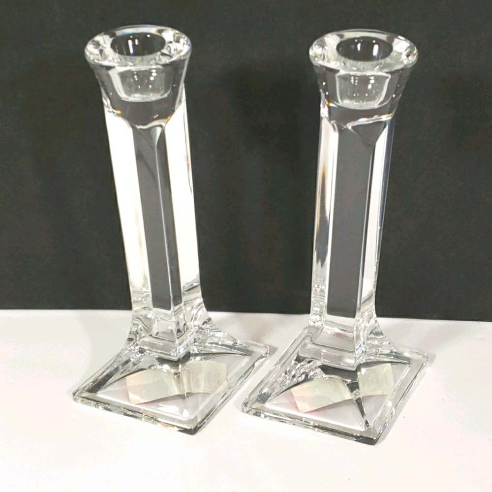 Elegant Crystal Candle Holders